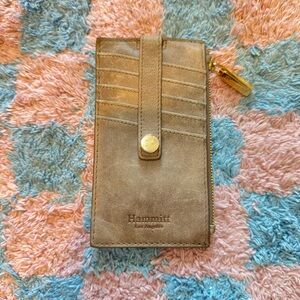 Hammitt Beige Leather Card Wallet